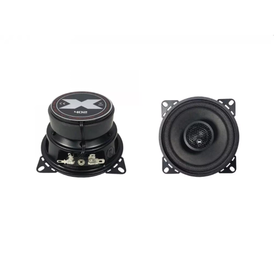 Excursion SHX-402  2-drożne współosiowe głośniki samochodowe o średnicy 100mm, tweetery 19mm - 3ohm, 50/125W, 88dB, 60-20000Hz, głębokość 54mm